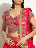 Fuchsia Zardozi Nakashi Lehenga