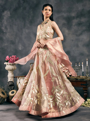 Multi-pastel gota lehenga