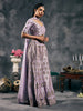 Lavender mirror work sharara