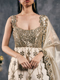 Ivory peplum garara