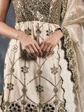 Ivory peplum garara