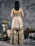 Ivory peplum garara