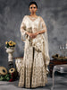 Ivory raw silk sharara
