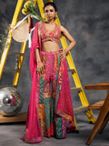 Multicolored patchwork sharara