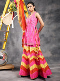 Multicolored patchwork garara