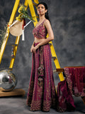 Plum dabka sharara