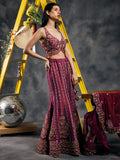 Plum dabka sharara