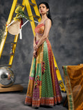 Multicolored patchwork lehenga