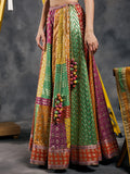 Multicolored patchwork lehenga