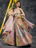 Multicolored pastel lehenga