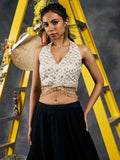 Ivory Criss-Cross Blouse