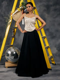 Ivory zari Corset blouse