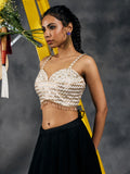 Zari spaghetti blouse