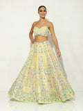 Rangrass Pastel beadwork Lehenga