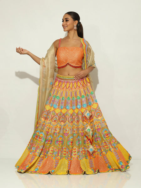 Boho Embellished Lehenga