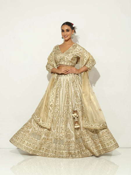 Shaahee Oriental Zardozi Lehenga