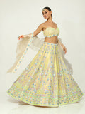 Rangrass Pastel beadwork Lehenga