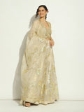 Ivory Gota work Lehenga