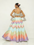 Pastel Patchwork & Chevron Lehenga