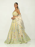 Rangrass Pastel beadwork Lehenga