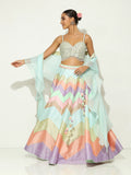 Pastel Patchwork & Chevron Lehenga