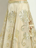 Ivory Gota work Lehenga