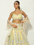 Rangrass Pastel beadwork Lehenga