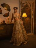 Sky grey zardozi lehenga