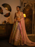 Pastel haphazard lehenga.