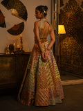 Pastel haphazard lehenga.