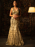 Ivory fish-cut lehenga